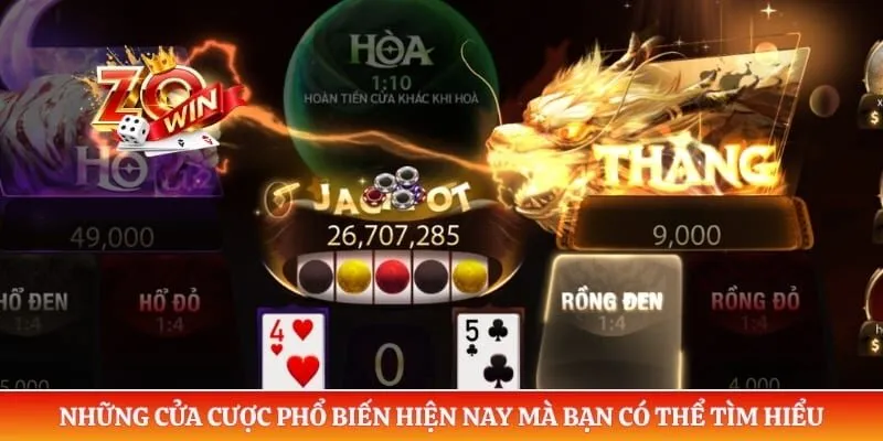 Rồng Hổ Zowin Và Luật Chơi Rõ Ràng Trước Khi Trải Nghiệm 4 Những cửa cược phổ biến hiện nay mà bạn có thể tìm hiểu