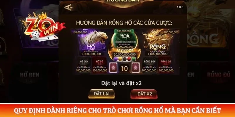 Rồng Hổ Zowin Và Luật Chơi Rõ Ràng Trước Khi Trải Nghiệm 2 Quy định dành riêng cho trò chơi rồng hổ mà bạn cần biết